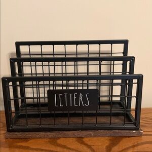Rae Dunn metal & wood Letter Holder